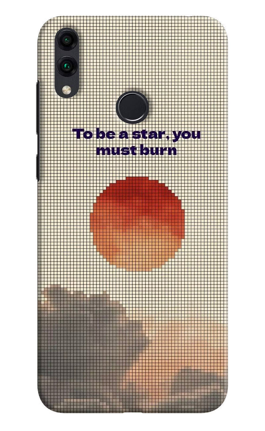 Pixel Sun Honor 8C Back Cover, Hard case