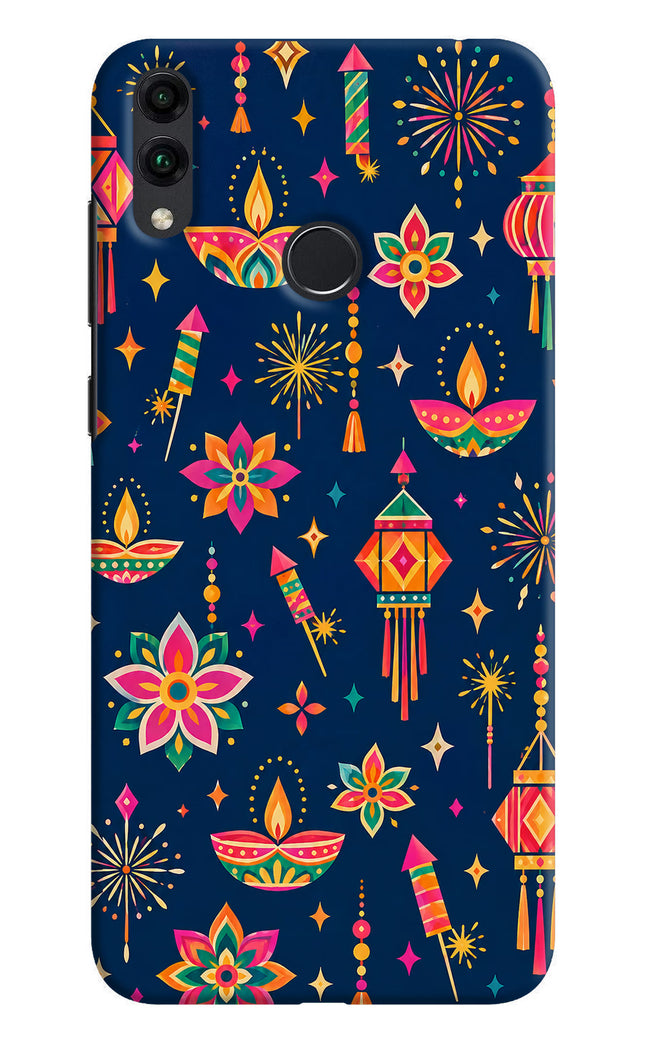 Festive Pop Honor 8C Hard Case Back Cover by Casekaro