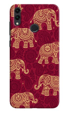 Maroon Elephant Honor 8C Hard Case Back Cover by Casekaro