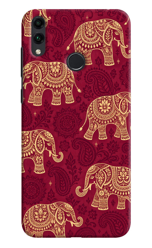 Maroon Elephant Honor 8C Hard Case Back Cover by Casekaro