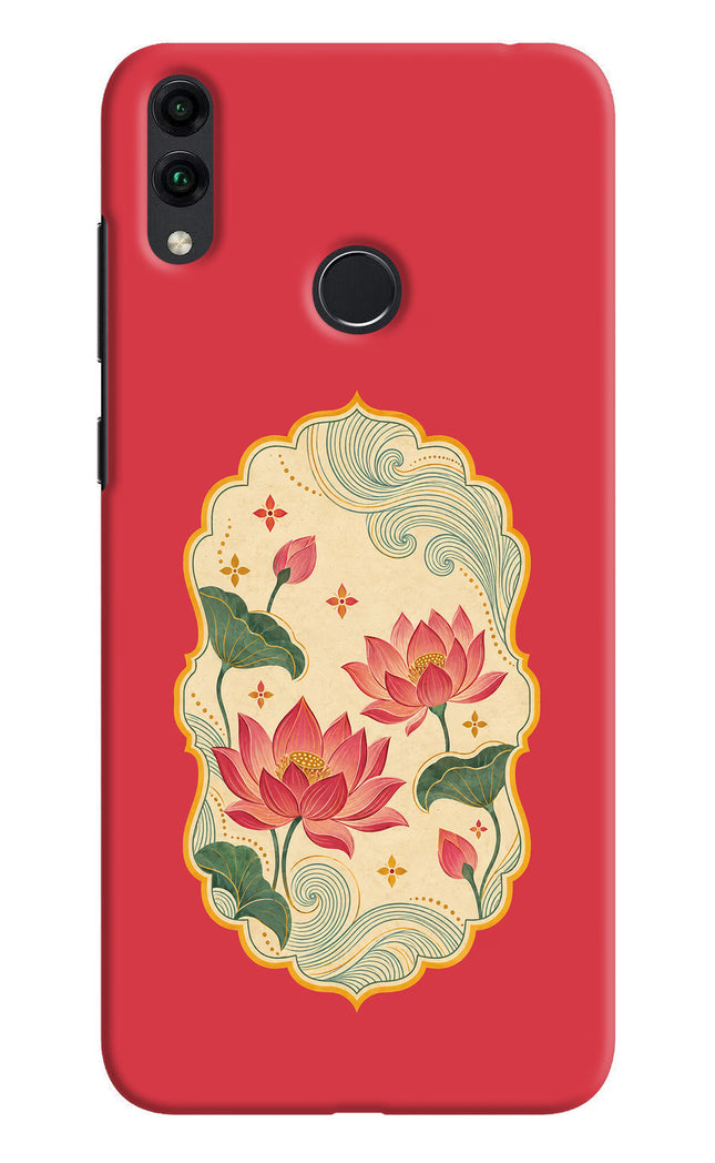 Pink Lotus Honor 8C Hard Case Back Cover by Casekaro