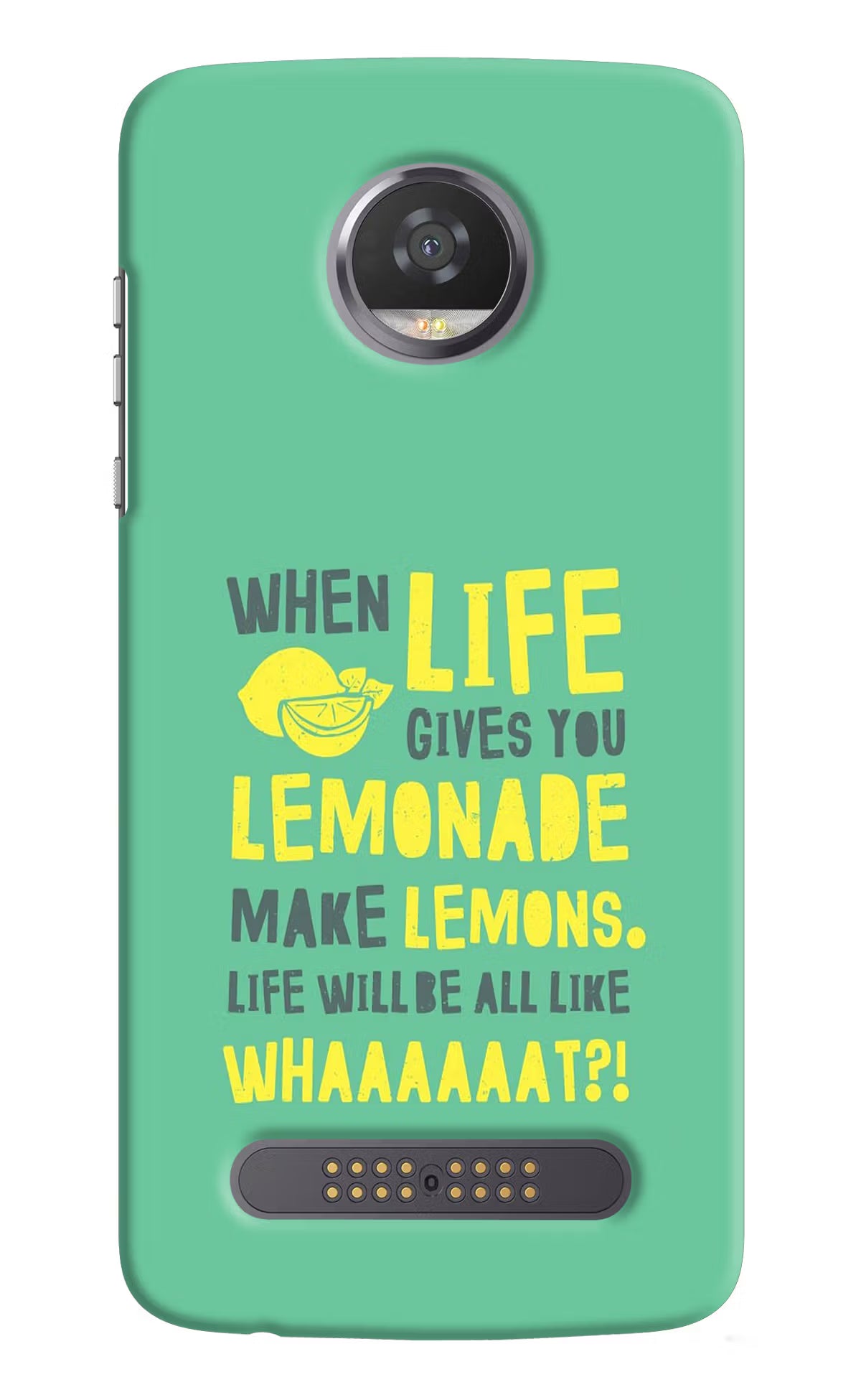 Quote Moto Z2 Play Hard Case Back Cover by Casekaro