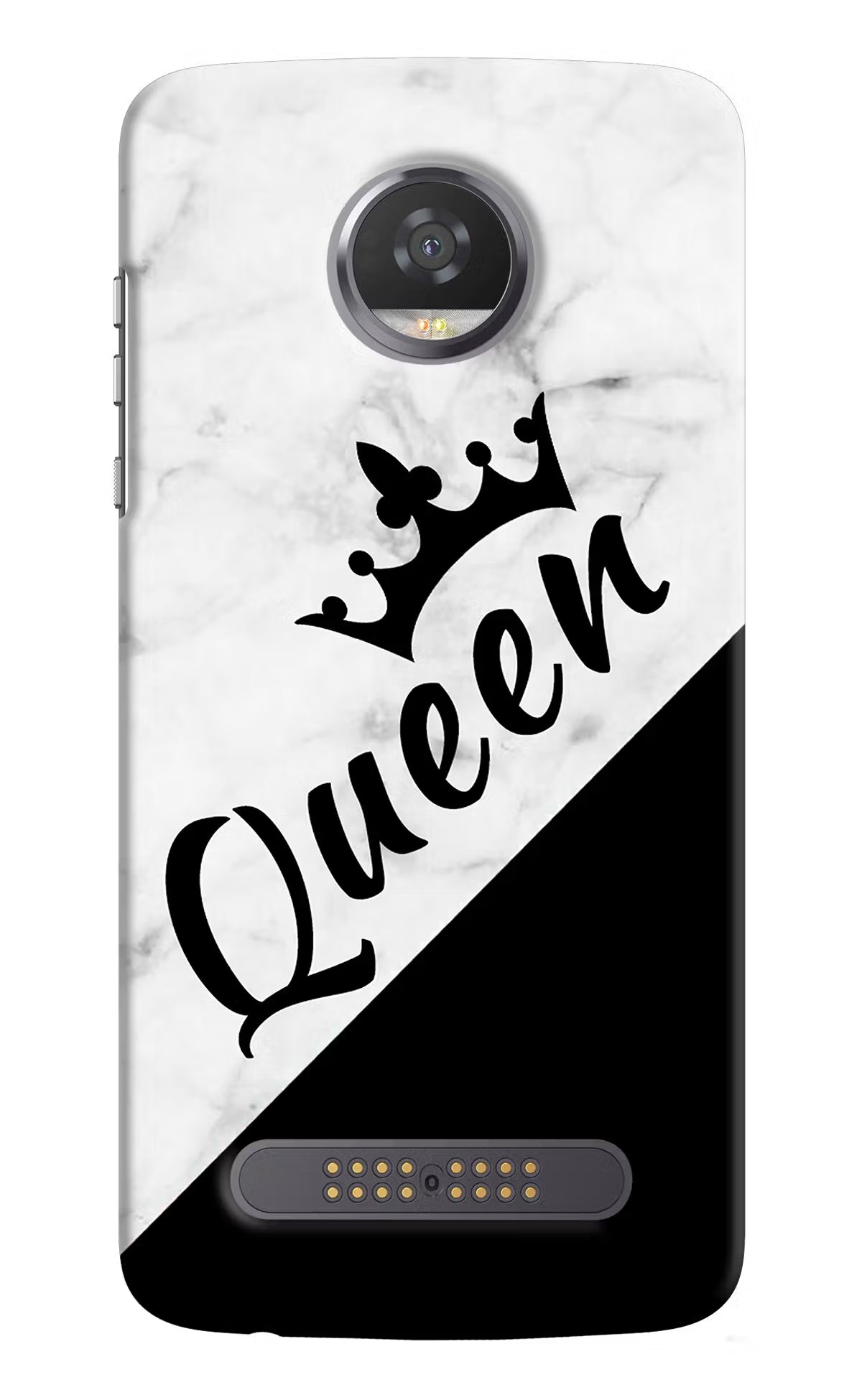 Queen Moto Z2 Play Hard Case Back Cover by Casekaro