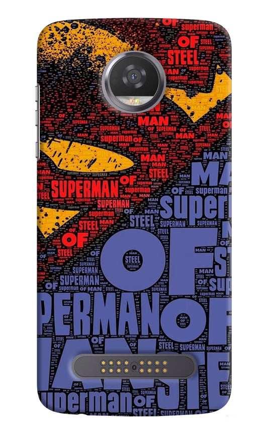 Superman Moto Z2 Play Hard Case Back Cover by Casekaro