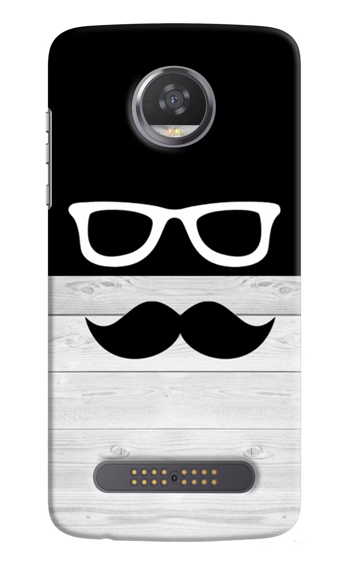Mustache Moto Z2 Play Hard Case Back Cover by Casekaro