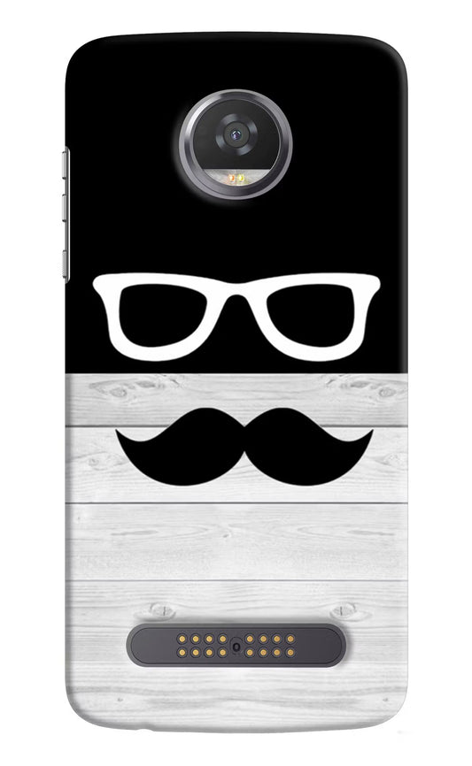 Mustache Moto Z2 Play Hard Case Back Cover by Casekaro