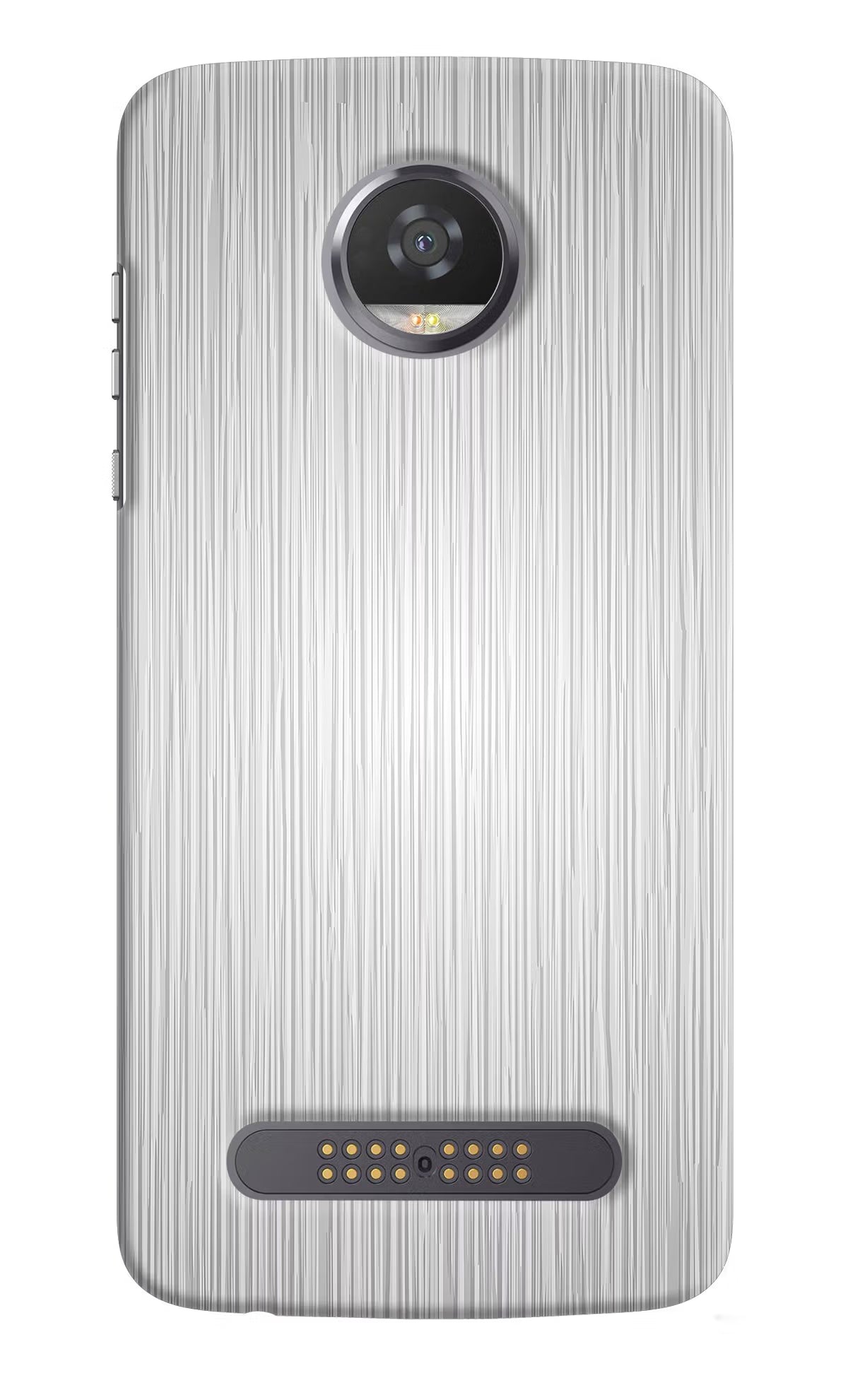 Wooden Grey Texture Moto Z2 Play Hard Case Back Cover by Casekaro