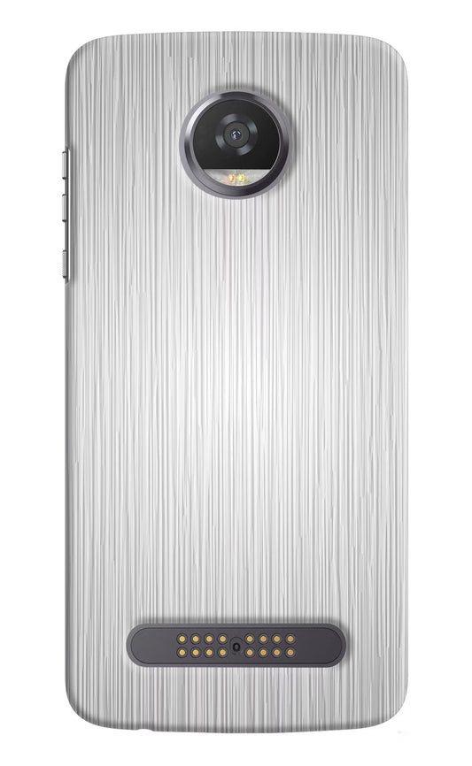 Wooden Grey Texture Moto Z2 Play Hard Case Back Cover by Casekaro