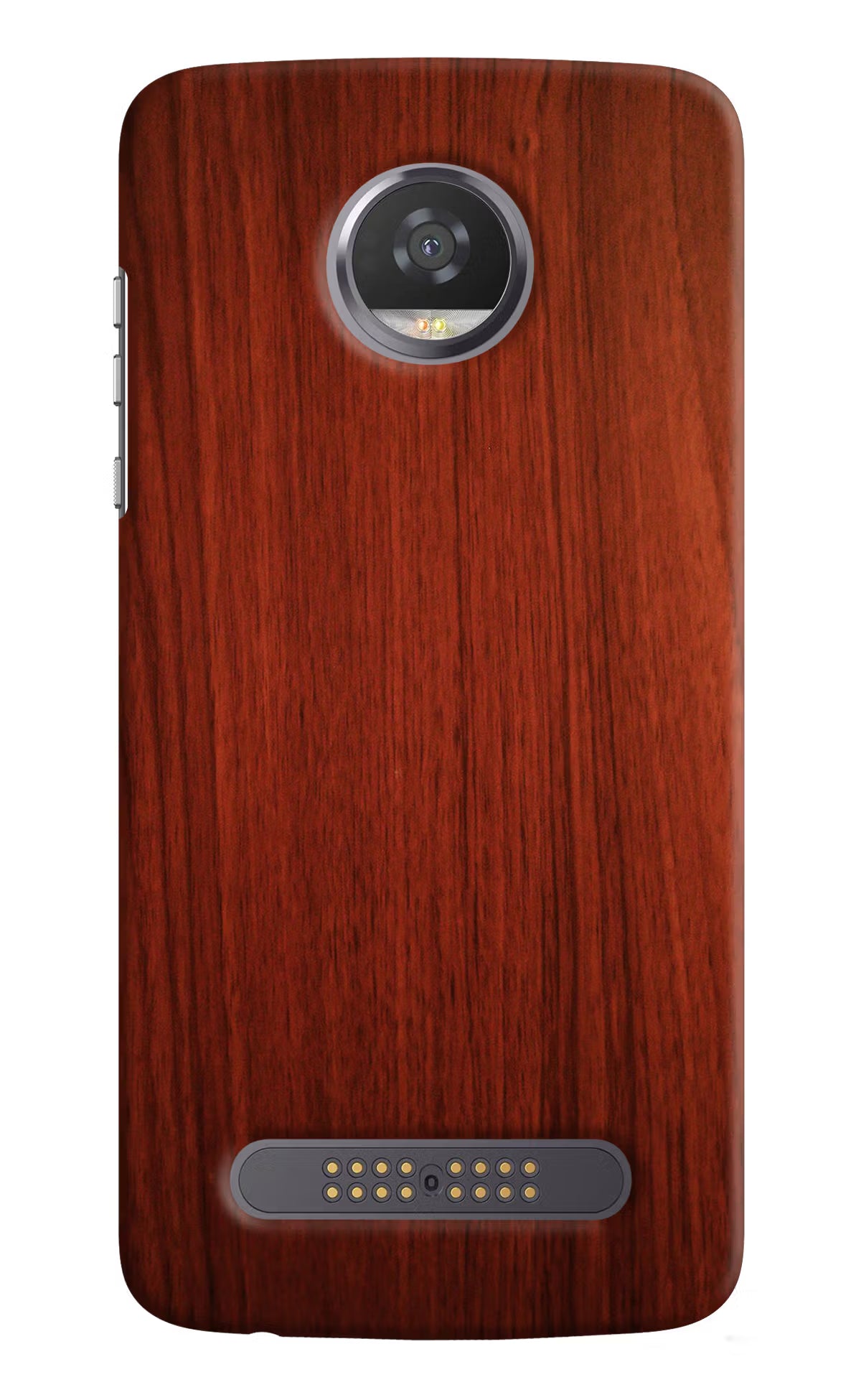 Wooden Plain Pattern Moto Z2 Play Hard Case Back Cover by Casekaro