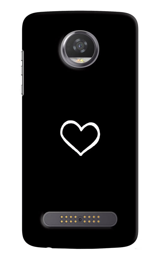 Heart Moto Z2 Play Hard Case Back Cover by Casekaro