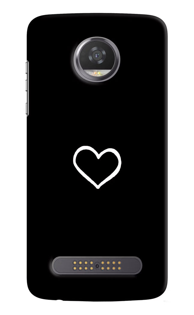 Heart Moto Z2 Play Hard Case Back Cover by Casekaro