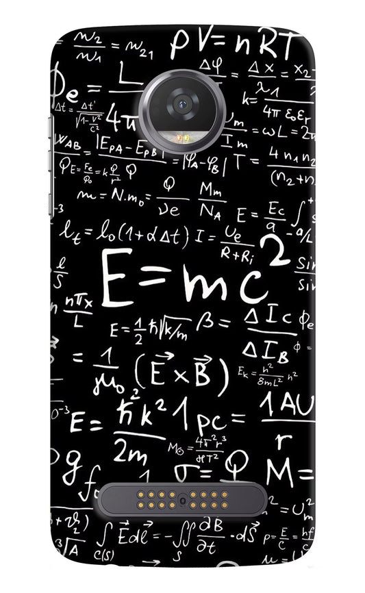 Physics Formula Moto Z2 Play Hard Case Back Cover by Casekaro