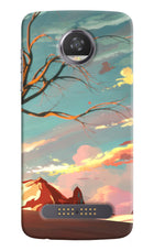 Scenery Moto Z2 Play Hard Case Back Cover by Casekaro