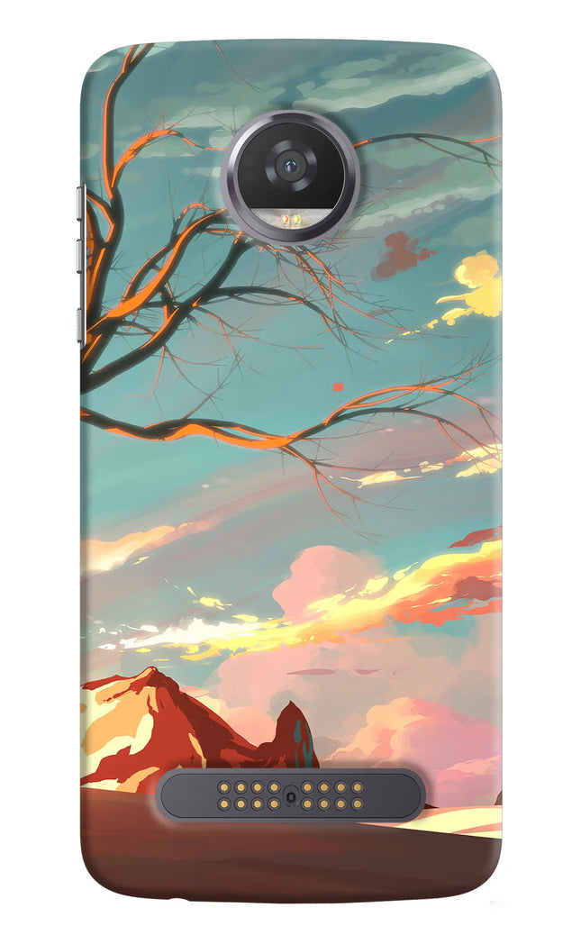 Scenery Moto Z2 Play Hard Case Back Cover by Casekaro