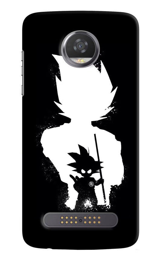 Goku Shadow Moto Z2 Play Hard Case Back Cover by Casekaro