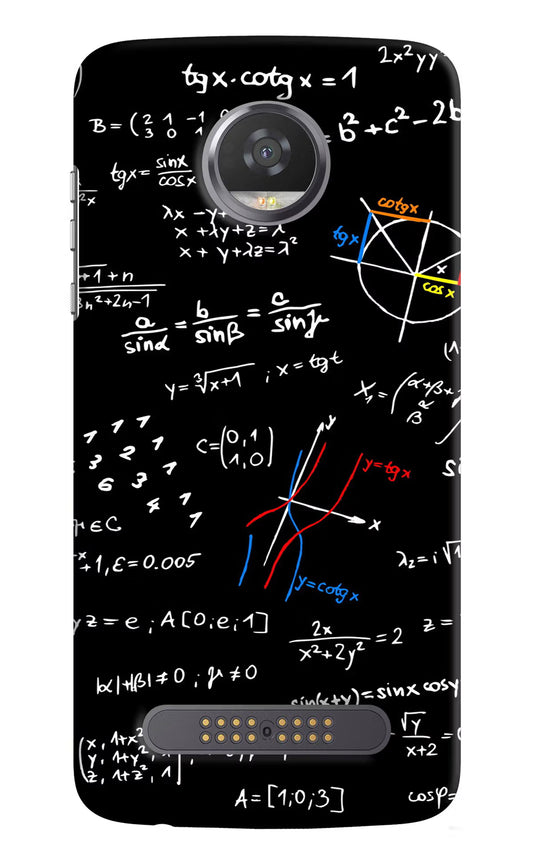 Mathematics Formula Moto Z2 Play Hard Case Back Cover by Casekaro