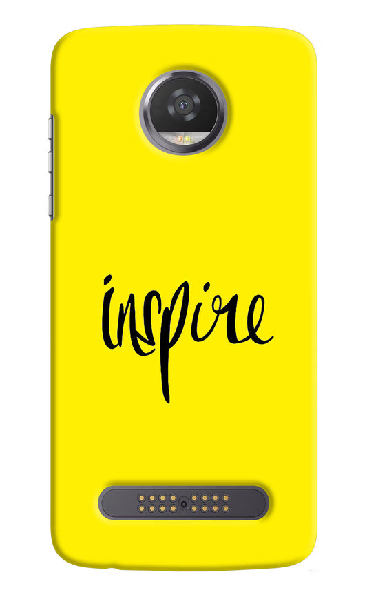 Inspire Moto Z2 Play Hard Case Back Cover by Casekaro