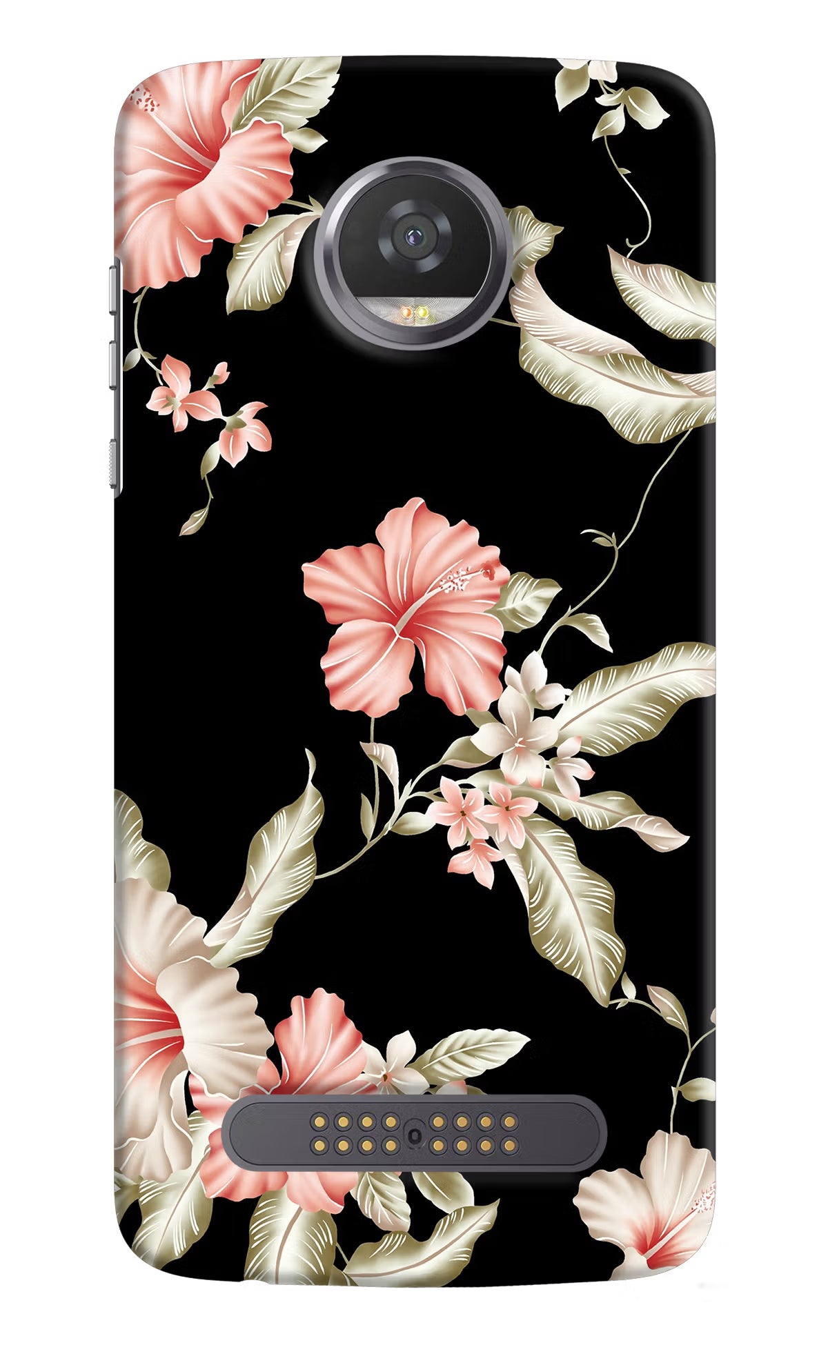 Flowers Moto Z2 Play Hard Case Back Cover by Casekaro