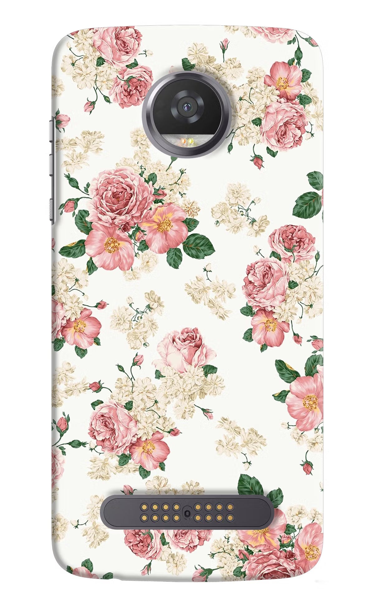 Flowers Moto Z2 Play Hard Case Back Cover by Casekaro