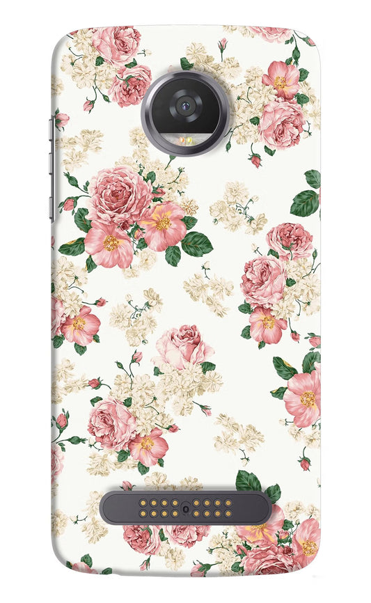 Flowers Moto Z2 Play Hard Case Back Cover by Casekaro