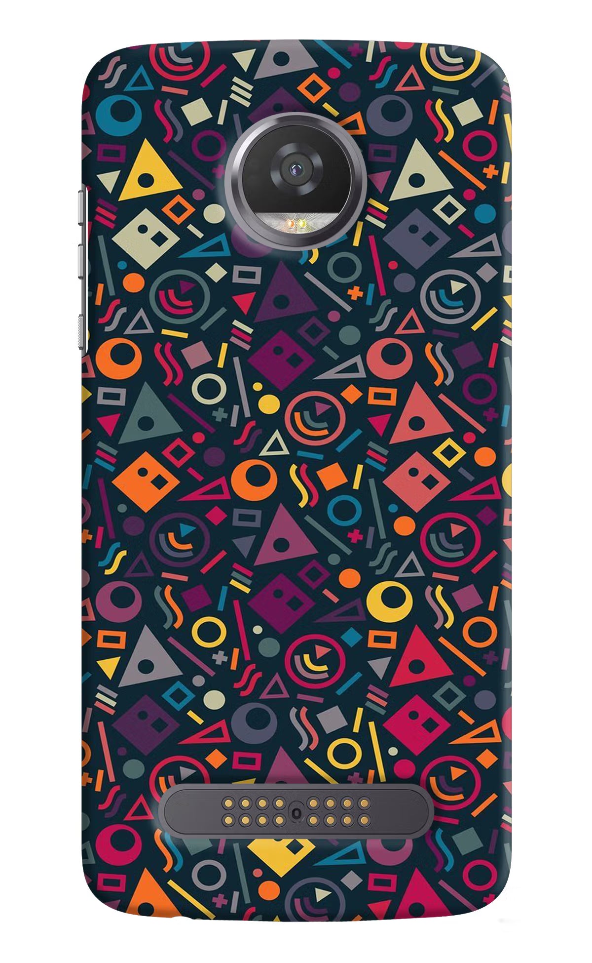 Geometric Abstract Moto Z2 Play Hard Case Back Cover by Casekaro