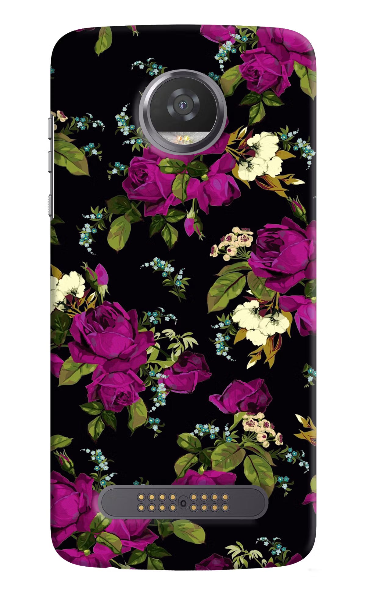 Flowers Moto Z2 Play Hard Case Back Cover by Casekaro