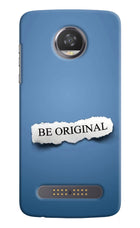 Be Original Moto Z2 Play Hard Case Back Cover by Casekaro