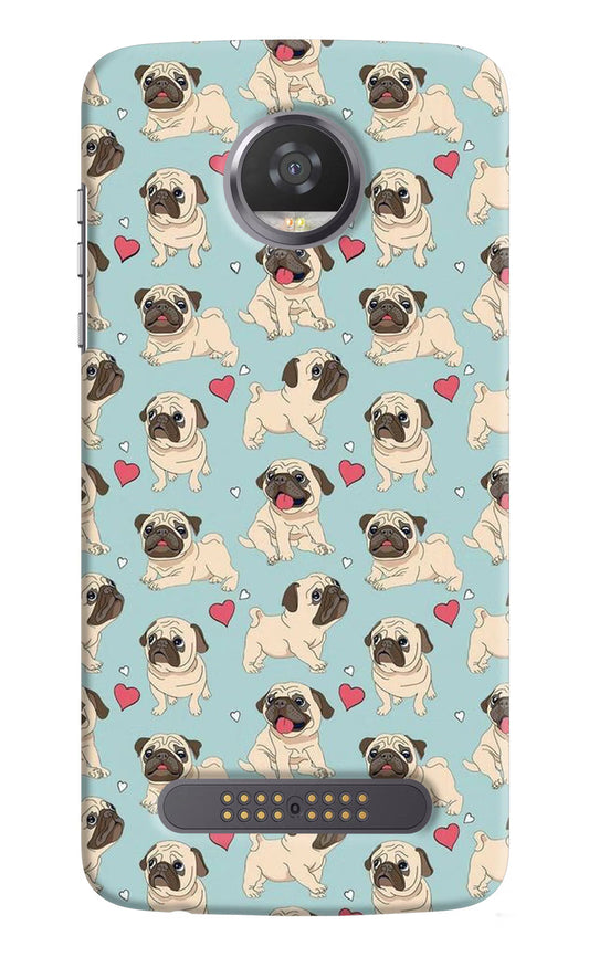 Pug Dog Moto Z2 Play Hard Case Back Cover by Casekaro