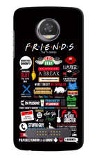 FRIENDS Moto Z2 Play Hard Case Back Cover by Casekaro