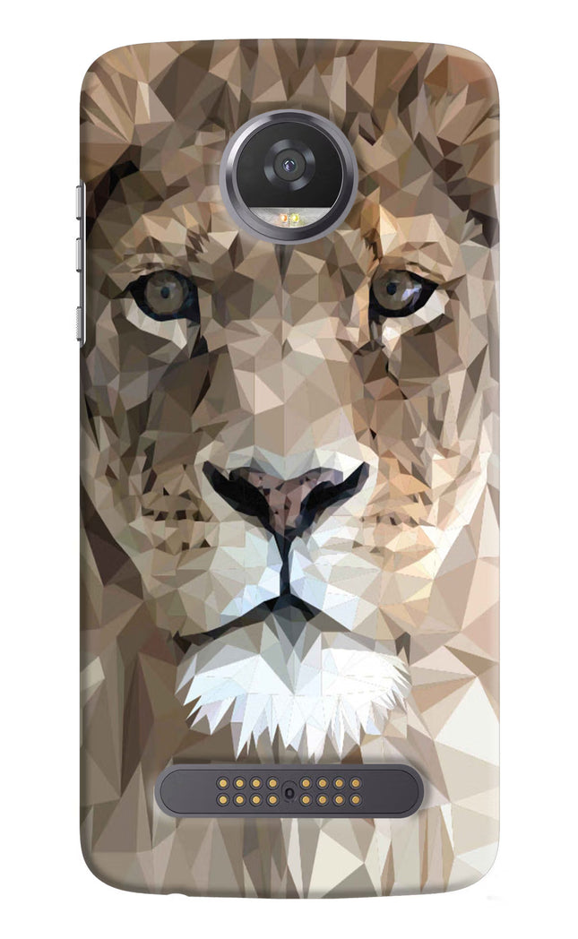 Lion Art Moto Z2 Play Hard Case Back Cover by Casekaro