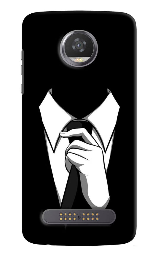 Black Tie Moto Z2 Play Hard Case Back Cover by Casekaro