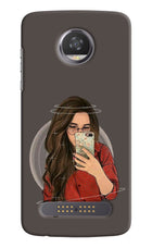 Selfie Queen Moto Z2 Play Hard Case Back Cover by Casekaro