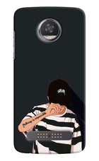 Aesthetic Boy Moto Z2 Play Hard Case Back Cover by Casekaro