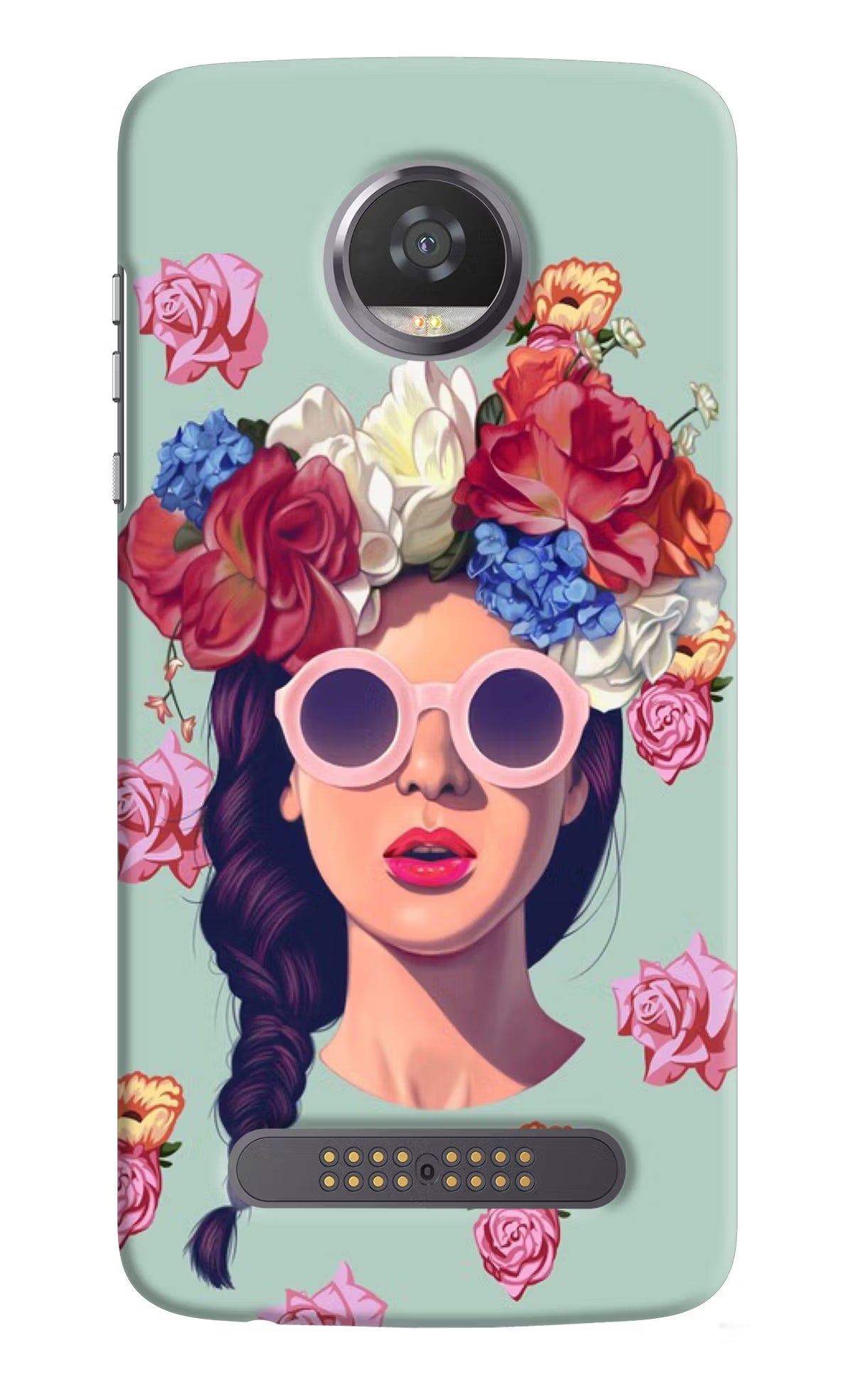 Pretty Girl Moto Z2 Play Hard Case Back Cover by Casekaro