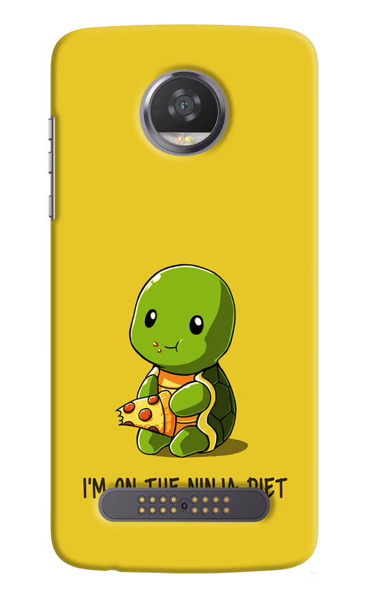 I'm on Ninja Diet Moto Z2 Play Hard Case Back Cover by Casekaro