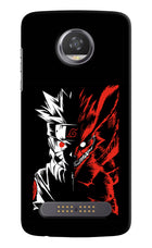 Naruto Two Face Moto Z2 Play Hard Case Back Cover by Casekaro