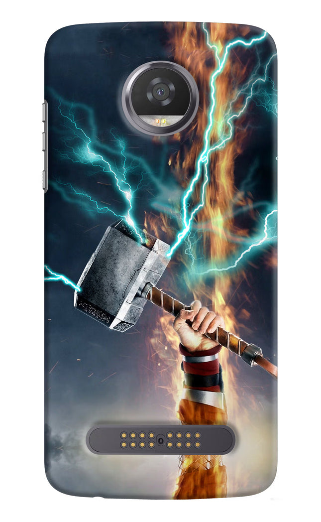 Thor Hammer Mjolnir Moto Z2 Play Hard Case Back Cover by Casekaro