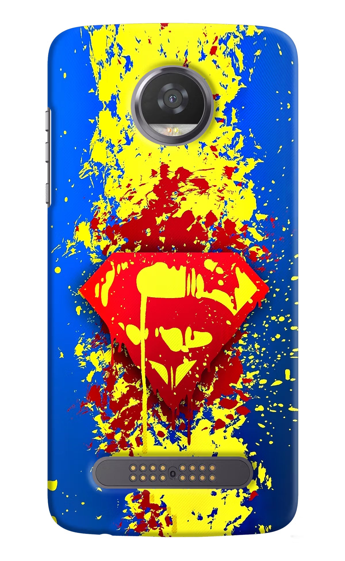 Superman logo Moto Z2 Play Hard Case Back Cover by Casekaro