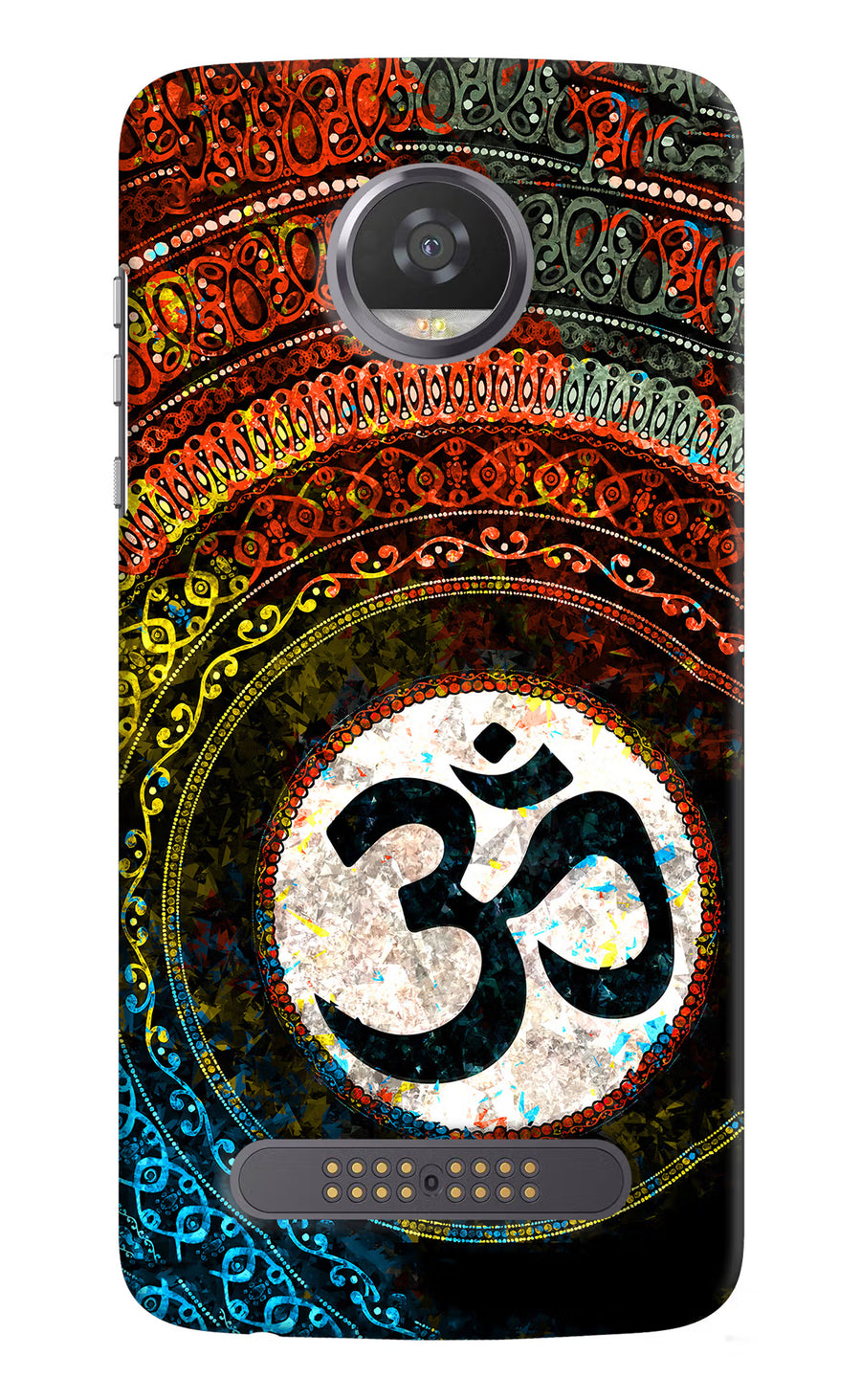 Om Cultural Moto Z2 Play Back Cover, Hard case