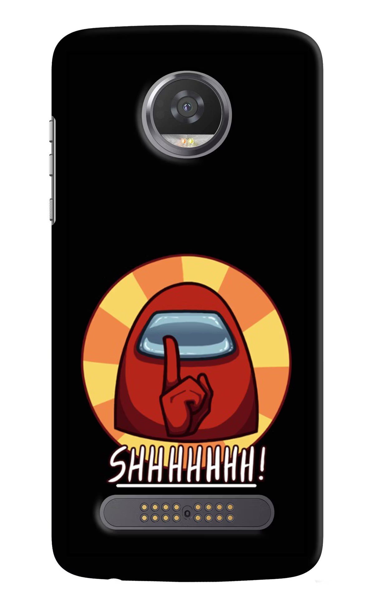 Among Us Shhh! Moto Z2 Play Hard Case Back Cover by Casekaro