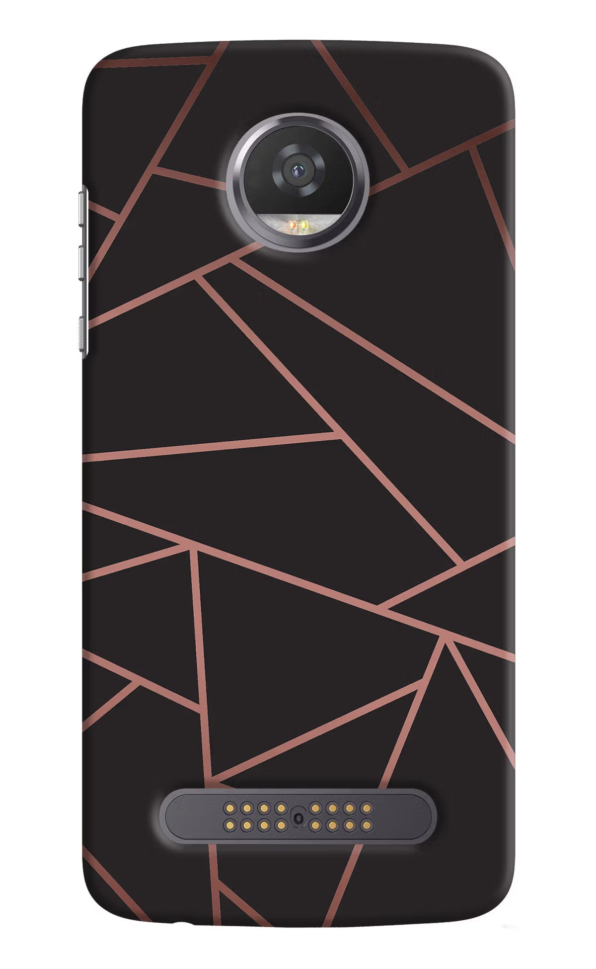 Geometric Pattern Moto Z2 Play Hard Case Back Cover by Casekaro
