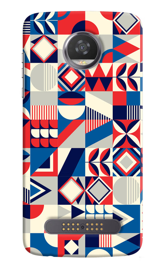Colorful Pattern Moto Z2 Play Hard Case Back Cover by Casekaro