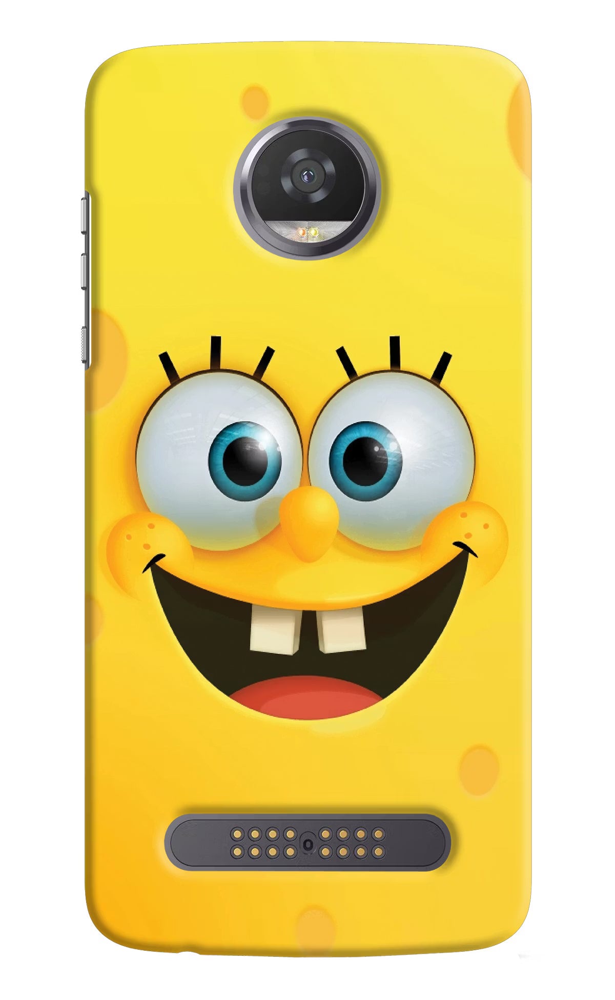 Sponge 1 Moto Z2 Play Hard Case Back Cover by Casekaro