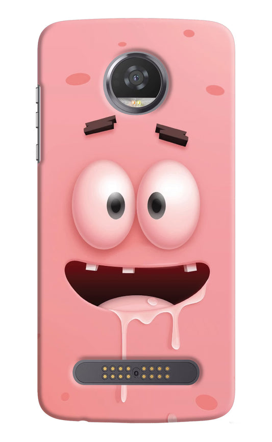 Sponge 2 Moto Z2 Play Hard Case Back Cover by Casekaro