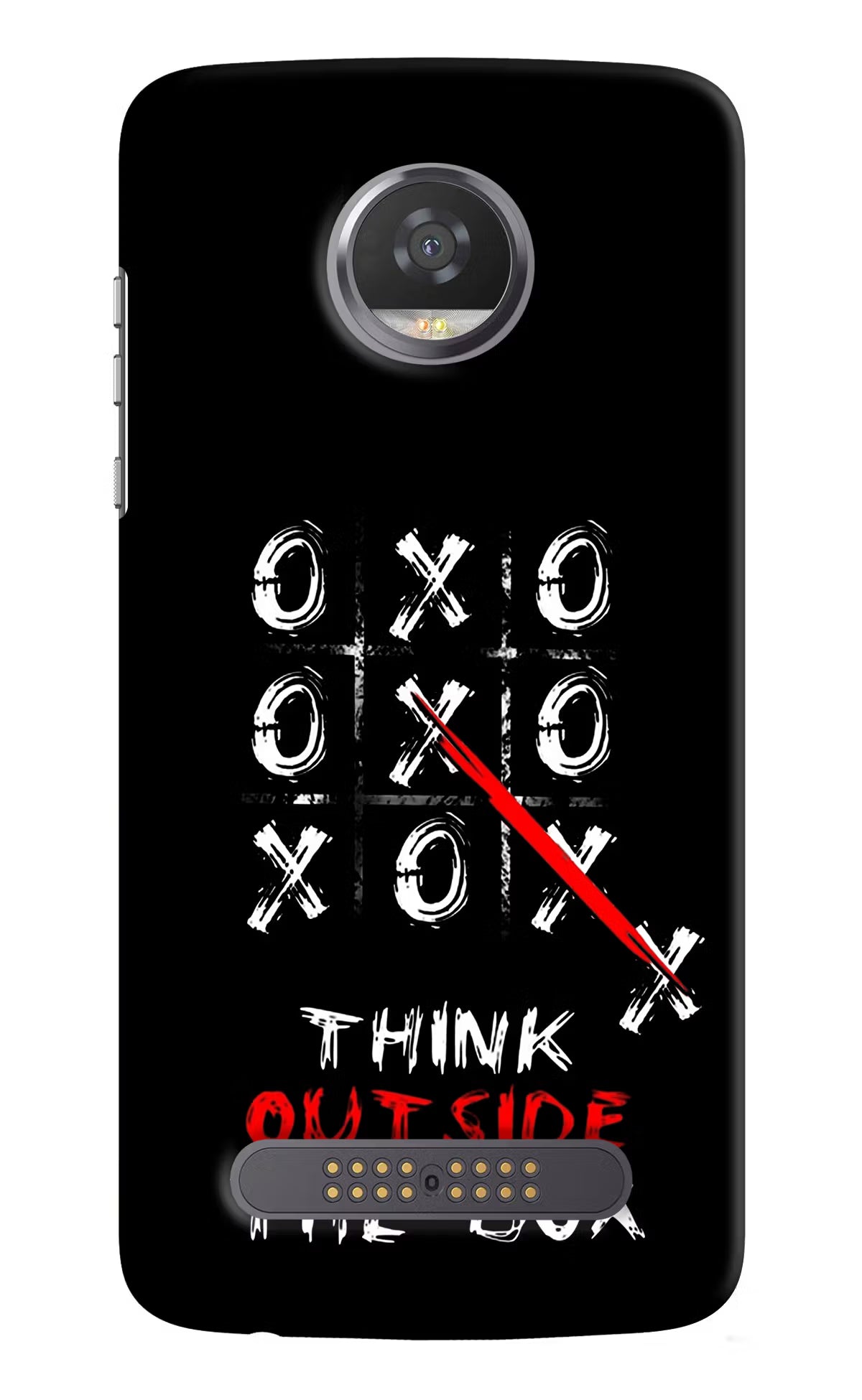 Think out of the BOX Moto Z2 Play Hard Case Back Cover by Casekaro