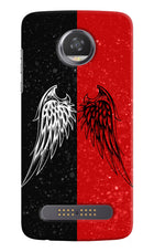 Wings Moto Z2 Play Hard Case Back Cover by Casekaro