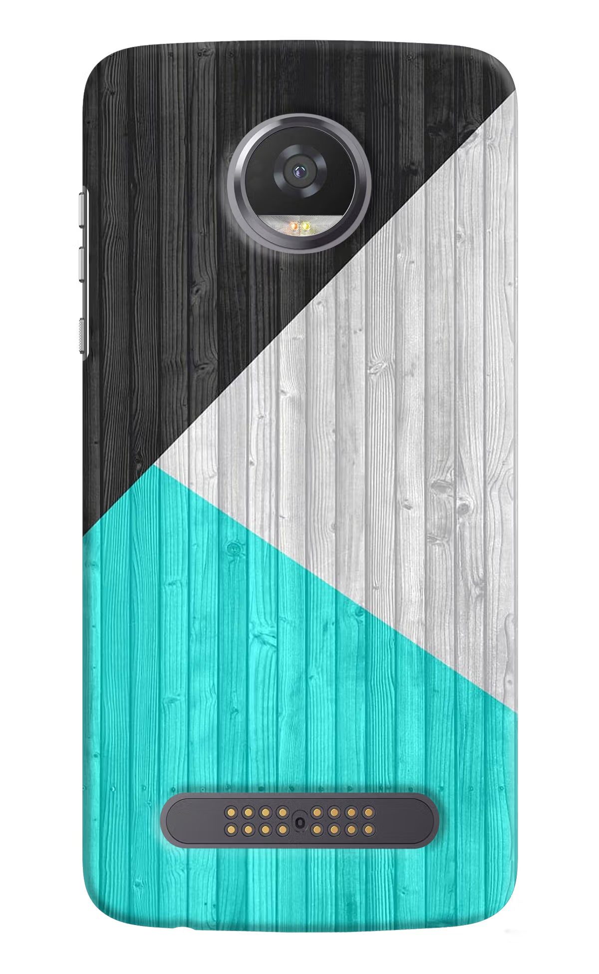 Wooden Abstract Moto Z2 Play Hard Case Back Cover by Casekaro