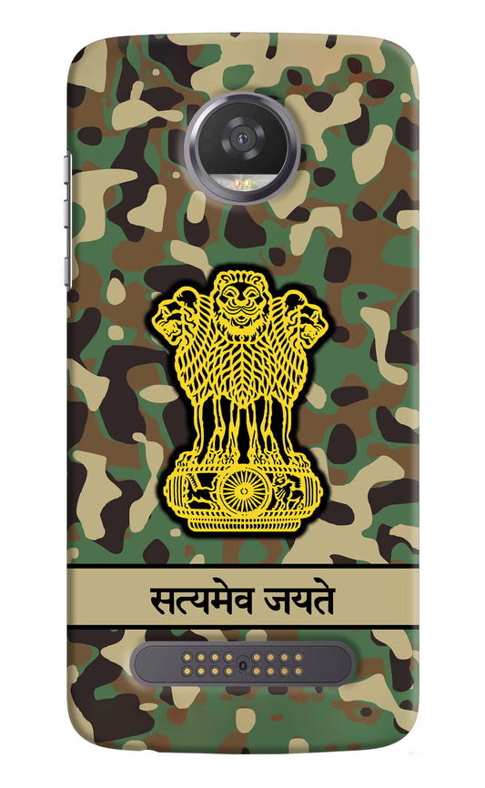 Satyamev Jayate Army Moto Z2 Play Hard Case Back Cover by Casekaro