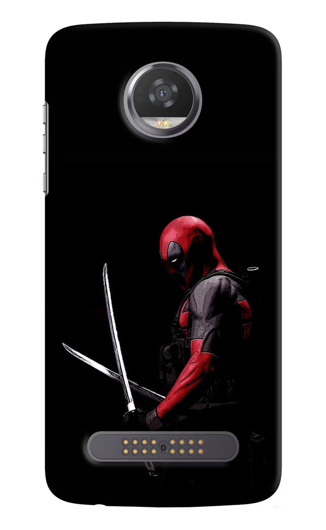 Deadpool Moto Z2 Play Hard Case Back Cover by Casekaro