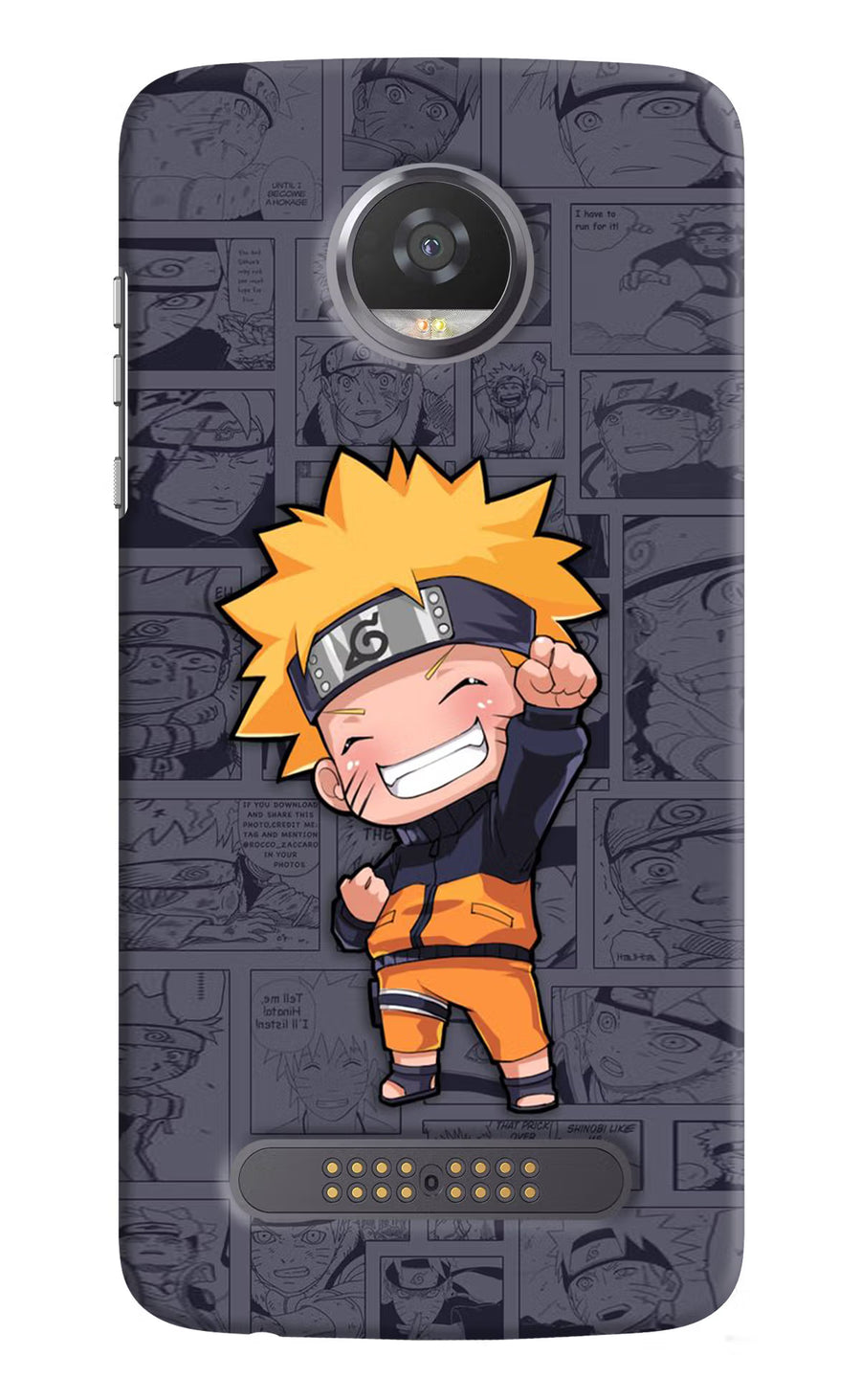 Chota Naruto Moto Z2 Play Back Cover, Hard case
